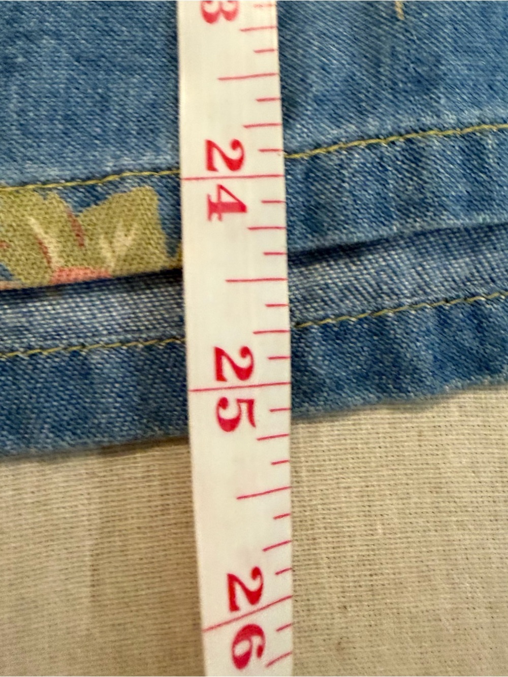 Liz Claiborne Floral Denim Shirt - Picture 10 of 13